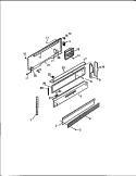 BACKGUARD, GF980H Diagram and Parts List for GF780HXD0  Frigidaire Wall Oven