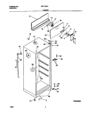 CABINET Diagram and Parts List for MRT13BSCW3  Frigidaire Refrigerator