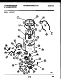 TUB DETAIL Diagram and Parts List for LE400AXW1  Frigidaire Washer Dryer Combo