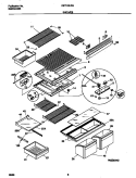 SHELVES Diagram and Parts List for FRT21ILRGW0  Frigidaire Refrigerator