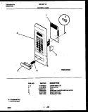 CONTROL PANEL Diagram and Parts List for FMS135T1B1  Frigidaire Microwave