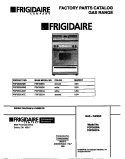 COVER Diagram and Parts List for FGF353CATE  Frigidaire Range
