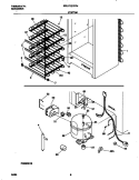 SYSTEM Diagram and Parts List for FFU17D7HW0  Frigidaire Freezer
