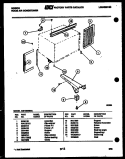 CABINET AND INSTALLATION PARTS Diagram and Parts List for AM12E4EVA  Gibson Air Conditioner