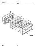 DOOR Diagram and Parts List for FEF377CFBA  Frigidaire Range