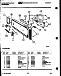 CONSOLE AND CONTROL PARTS Diagram and Parts List for SU180L  Frigidaire Dishwasher