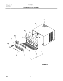 CABINET FRONT AND WRAPPER Diagram and Parts List for FAL129L1A2  Frigidaire Air Conditioner