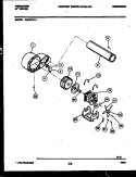 BLOWER AND DRIVE PARTS Diagram and Parts List for DECSFL4  Frigidaire Dryer