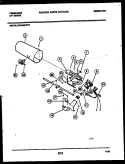 BURNER, IGNITER AND VALVE Diagram and Parts List for DG7400PW2  Frigidaire Dryer