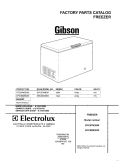 COVER Diagram and Parts List for GFC09M3EW3  Gibson Freezer