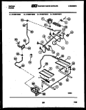 BURNER, MANIFOLD AND GAS CONTROL Diagram and Parts List for 76-4967-00-09  Tappan Microwave Oven Combo