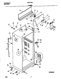CABINET Diagram and Parts List for MRT15CSEWA  Frigidaire Refrigerator