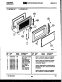 DOOR PARTS Diagram and Parts List for MCT890P2  Frigidaire Microwave