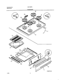 TOP / DRAWER Diagram and Parts List for MGF303PGWJ  Uni Range