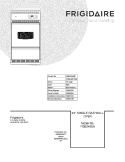 COVER Diagram and Parts List for FGB24S5ABF  Frigidaire Wall Oven