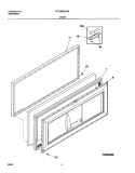 DOOR Diagram and Parts List for FFC09K2CW0  Frigidaire Freezer