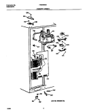 FREEZER CABINET Diagram and Parts List for FRS24BGGB8  Frigidaire Refrigerator