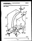 CABINET PARTS Diagram and Parts List for SP550AXR1  Frigidaire Dishwasher