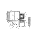 WINDOW MOUNTING PARTS (`SLIDER` MOD Diagram and Parts List for A4LCC2  Frigidaire Air Conditioner