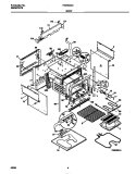 BODY Diagram and Parts List for FED353CCWD  Frigidaire Range