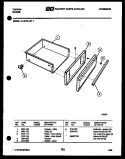 DRAWER PARTS Diagram and Parts List for 31-2979-00-01  Tappan Range