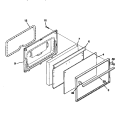 DOOR Diagram and Parts List for TEF352SCWA  Tappan Range