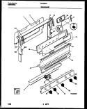 BACKGUARD Diagram and Parts List for CP302BP2D3  Frigidaire Range