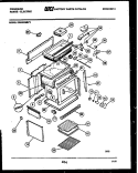 BODY PARTS Diagram and Parts List for REG533MNW2  Frigidaire Range