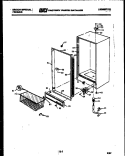 CABINET PARTS Diagram and Parts List for UF1463CA7  Frigidaire Freezer