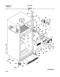 CABINET Diagram and Parts List for GLRT180SAQ0  Frigidaire Refrigerator
