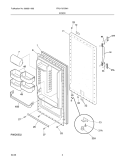 Part Location Diagram of 216953600 Frigidaire Inner Door Panel - White