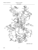 OVEN, CABINET Diagram and Parts List for GLMV169GBA  Frigidaire Microwave