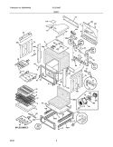 BODY Diagram and Parts List for GLCS389FBB  Frigidaire Range
