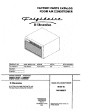 COVER Diagram and Parts List for FAH10EM2T1  Frigidaire Air Conditioner