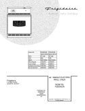 COVER Diagram and Parts List for FEB24S2ABE  Frigidaire Wall Oven