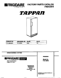 COVER Diagram and Parts List for TFU12M4AW4  Tappan Freezer