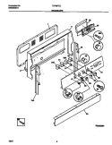 BACKGUARD Diagram and Parts List for TEF367CCTD  Tappan Range