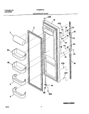 REFRIGERATOR DOOR Diagram and Parts List for FRS26KF5CB0  Frigidaire Refrigerator