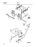 BURNER Diagram and Parts List for TGF317BUA  Tappan Range