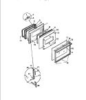 DOOR Diagram and Parts List for KF590HDD0  Frigidaire Wall Oven