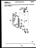 CABINET PARTS Diagram and Parts List for MFU12M2BW1  Frigidaire Freezer
