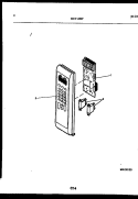 CONTROL PANEL Diagram and Parts List for MCT1390P3  Frigidaire Microwave