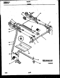 BURNER PARTS Diagram and Parts List for G31BPNW6  Frigidaire Range