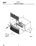 CABINET FRONT AND WRAPPER Diagram and Parts List for WAC056F7A2  Frigidaire Air Conditioner
