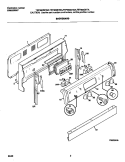 BACKGUARD Diagram and Parts List for TEF365BHDA  Tappan Range
