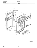 DOOR Diagram and Parts List for MRT18RNCD1  Frigidaire Refrigerator