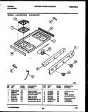 COOKTOP PARTS Diagram and Parts List for 30-2249-00-06  Tappan Range