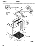 LOWER CABINET / TOP Diagram and Parts List for MLXE62RED3  Frigidaire Washer Dryer Combo