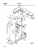 CABINET Diagram and Parts List for MRT16FRGW2  Frigidaire Refrigerator