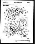 CONSOLE, CONTROLS AND DRUM Diagram and Parts List for LCE441PL0  Frigidaire Washer